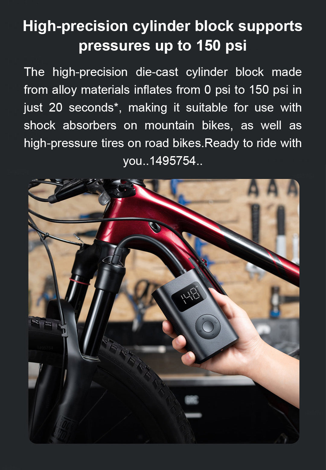 Xiaomi Mijia 2 Portable Electric Air Compressor 1S