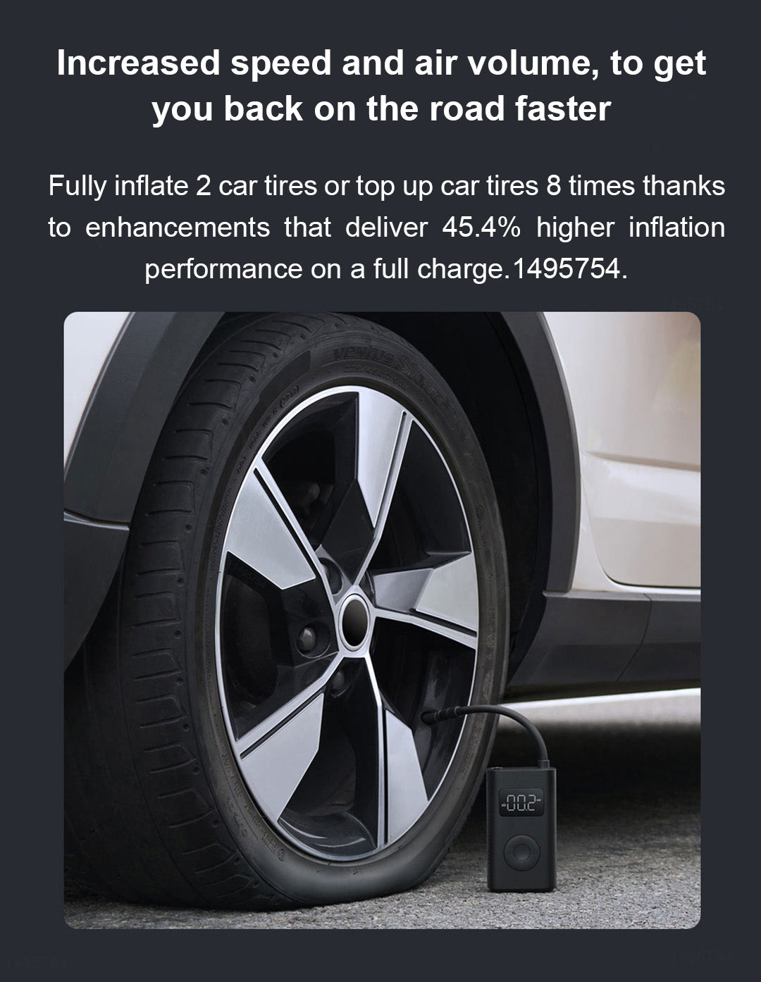 Xiaomi Mijia 2 Portable Electric Air Compressor 1S