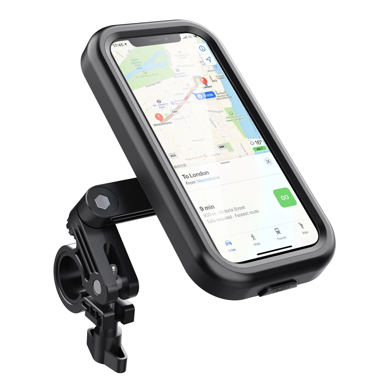 Waterdichte telefoonhouder voor fiets en scooter